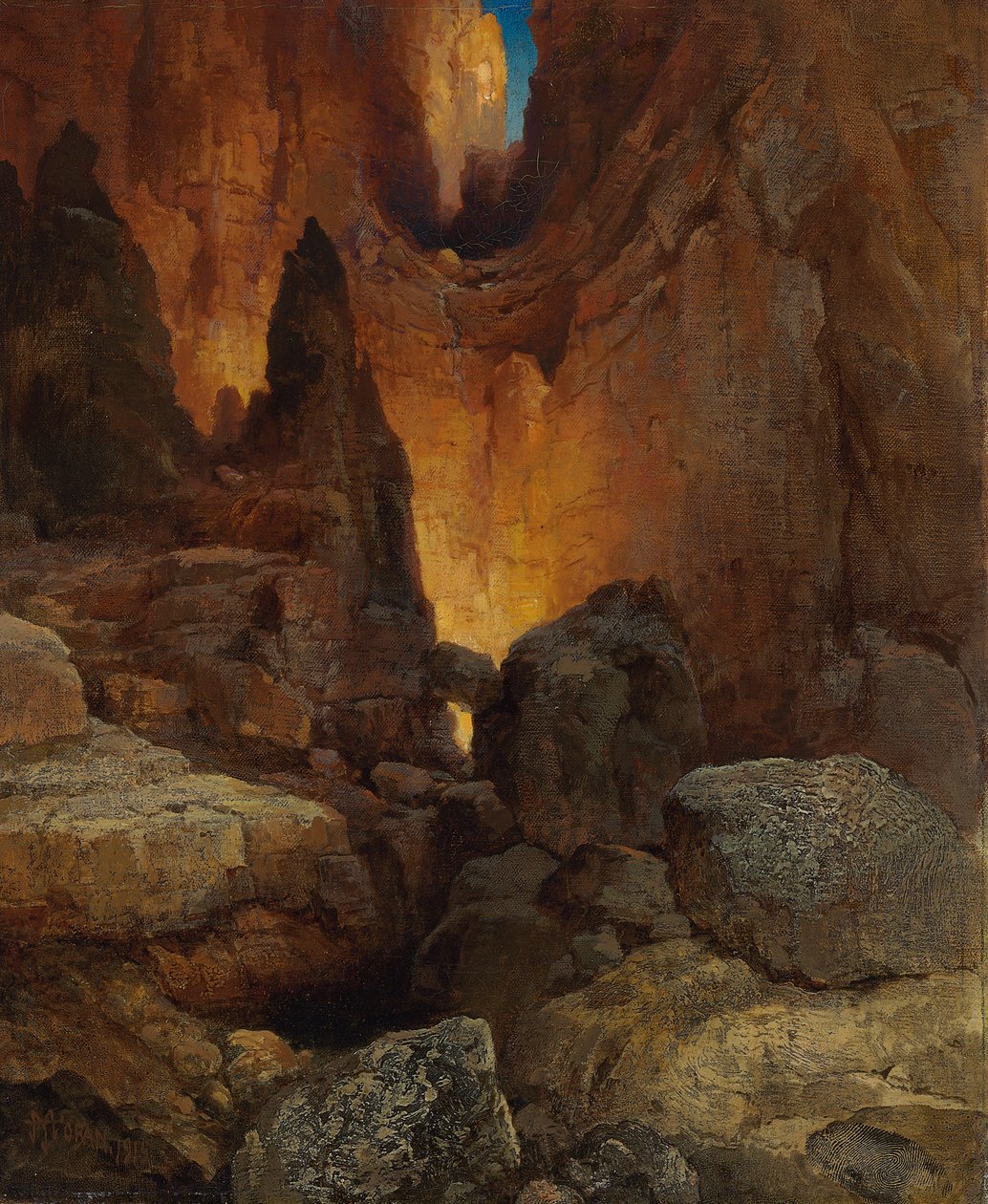 Bir Yan Kanyon, Arizona Büyük Kanyonu, 1915 by Thomas Moran