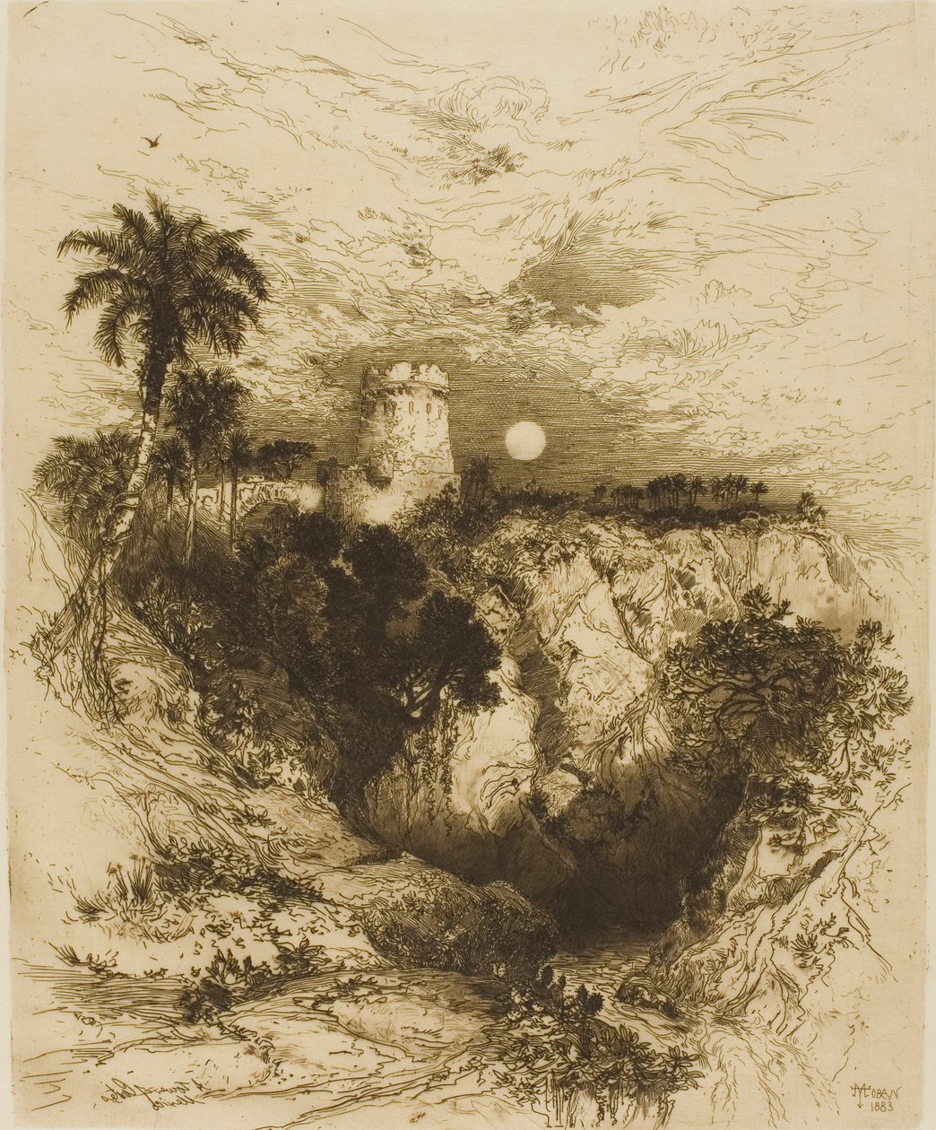 Cortez Kulesi - Meksika by Thomas Moran