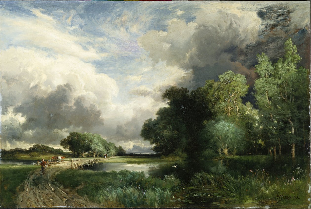 Yaklaşan Fırtına Bulutları by Thomas Moran