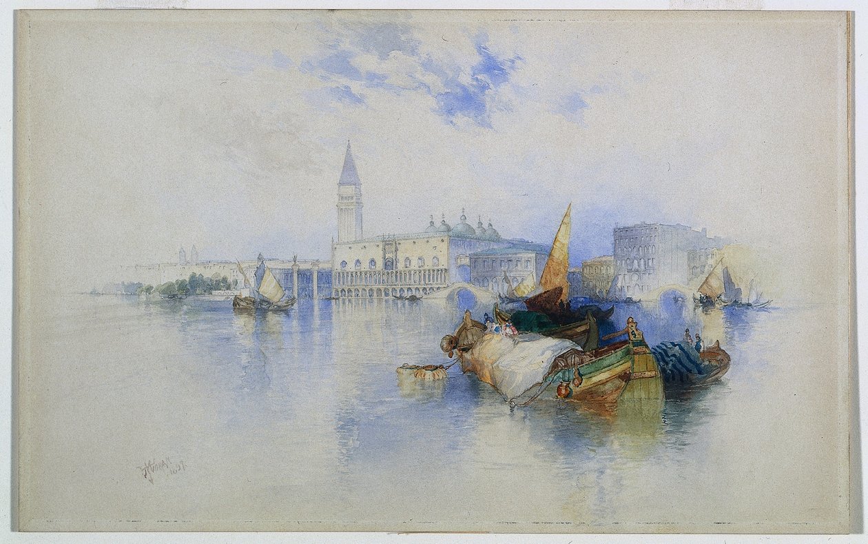 San Marco Havzası by Thomas Moran