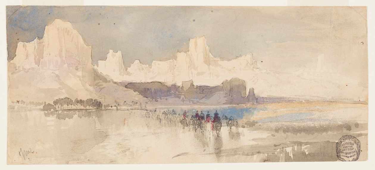 Rio Virgin Kanyonu, Güney Utah by Thomas Moran