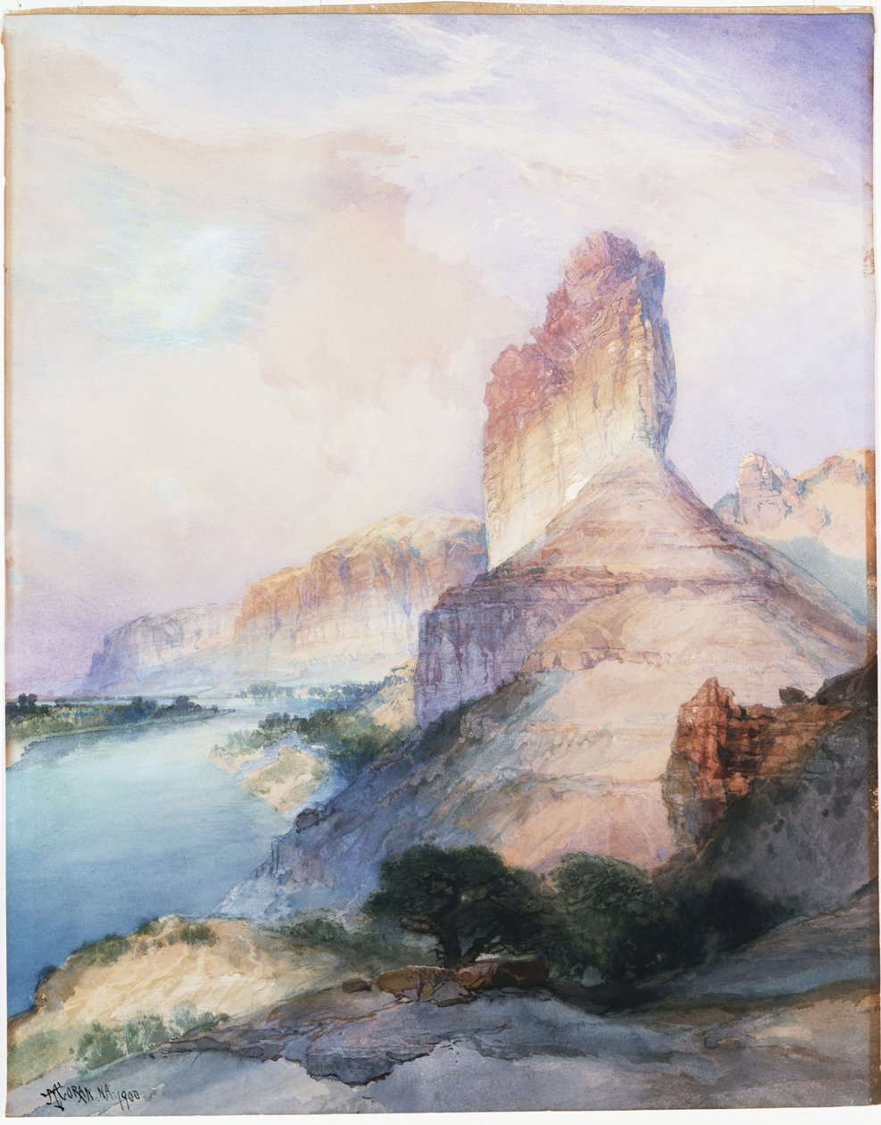 Kale Butte, Green River, Wyoming, 1900 by Thomas Moran
