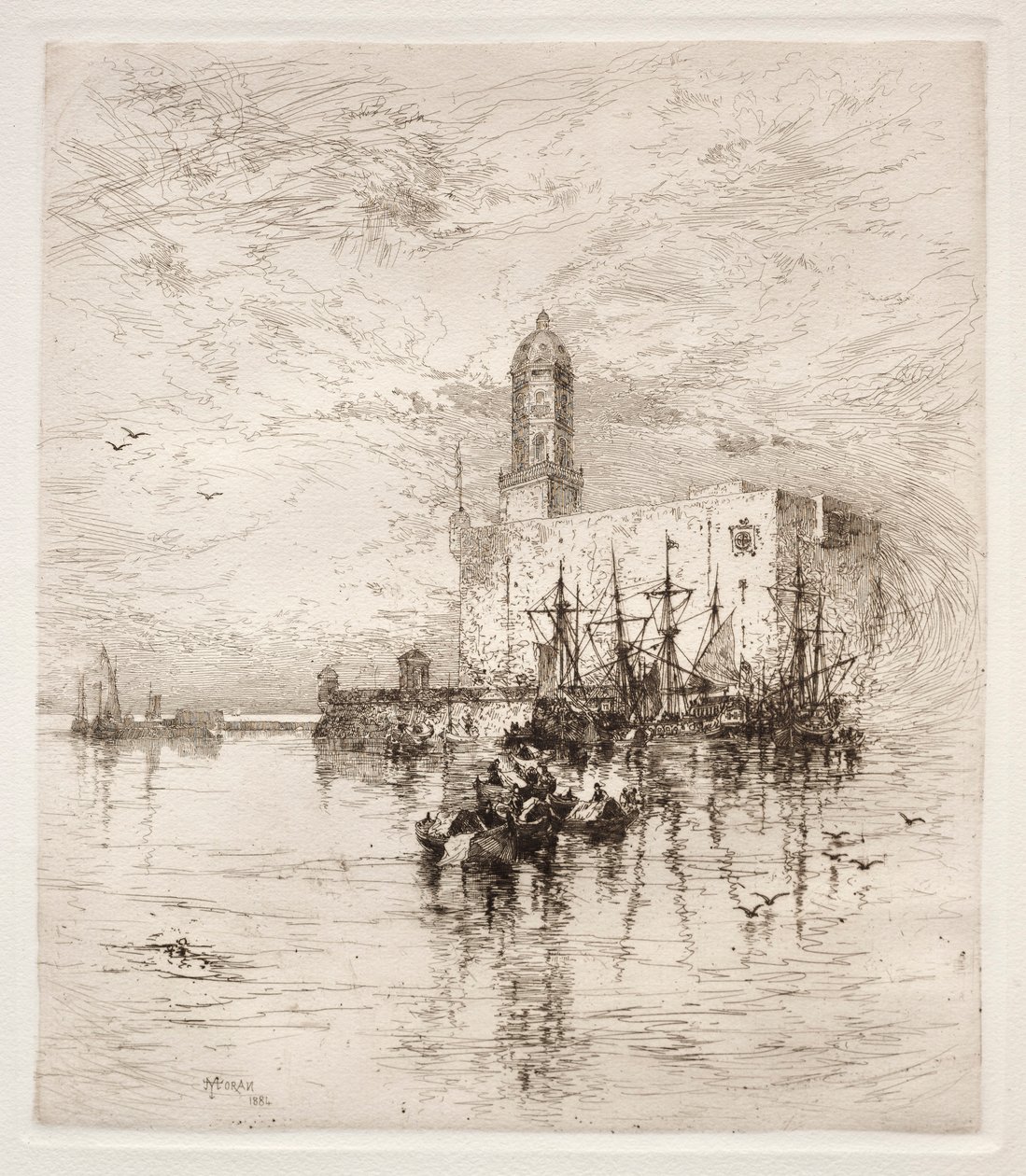 U Lua, San Juan kalesi, v. Cruz, 1884. by Thomas Moran