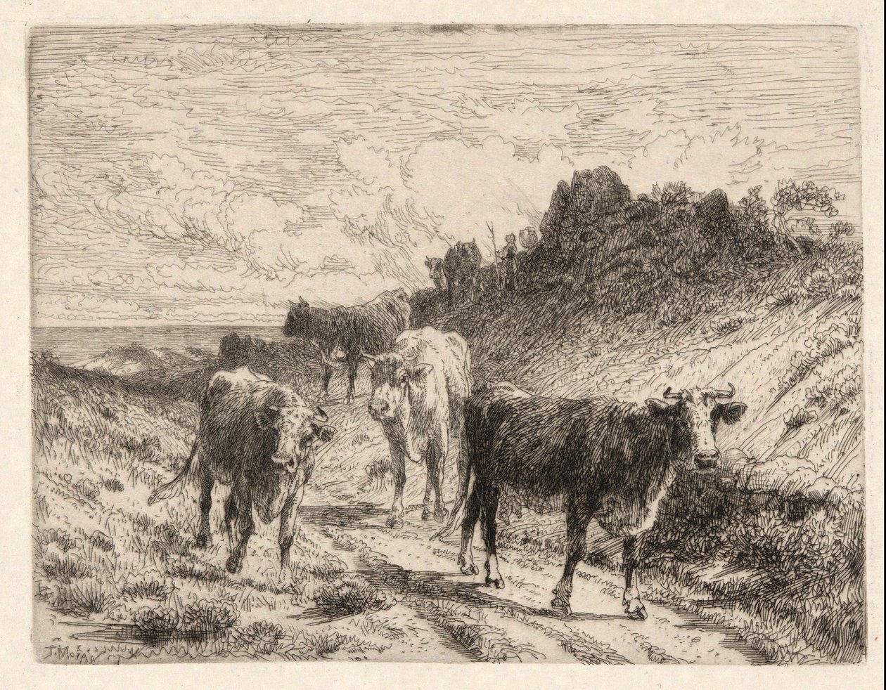 inekler by Thomas Moran
