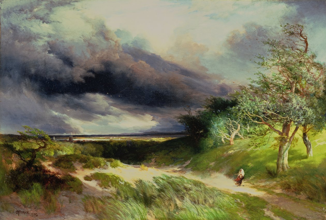 East Hampton, Long Island, Kum Tepeleri, 1892 by Thomas Moran