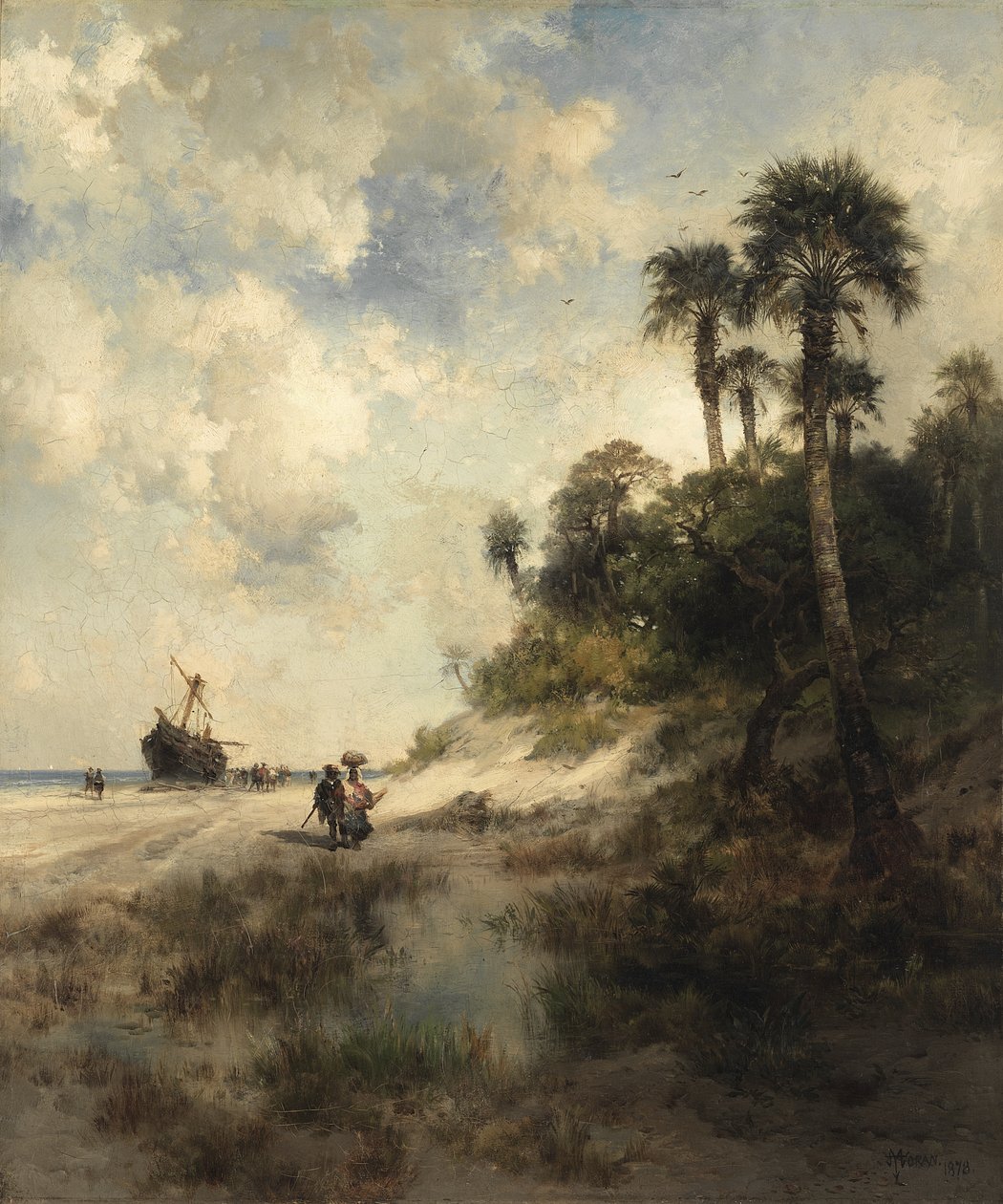 Fort George Adası, Florida by Thomas Moran