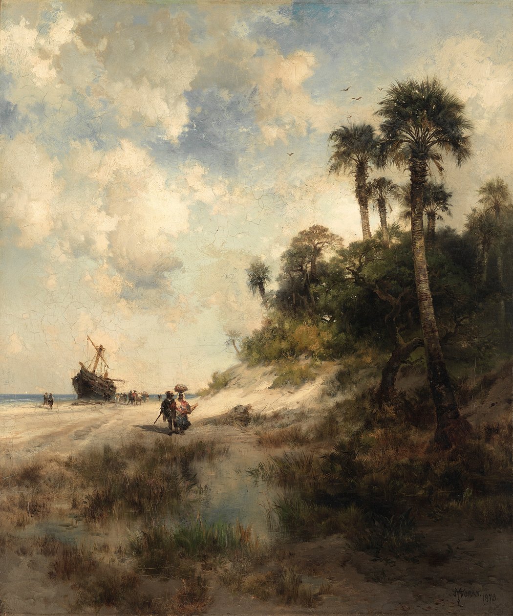 Fort George Adası, Florida, 1878. by Thomas Moran