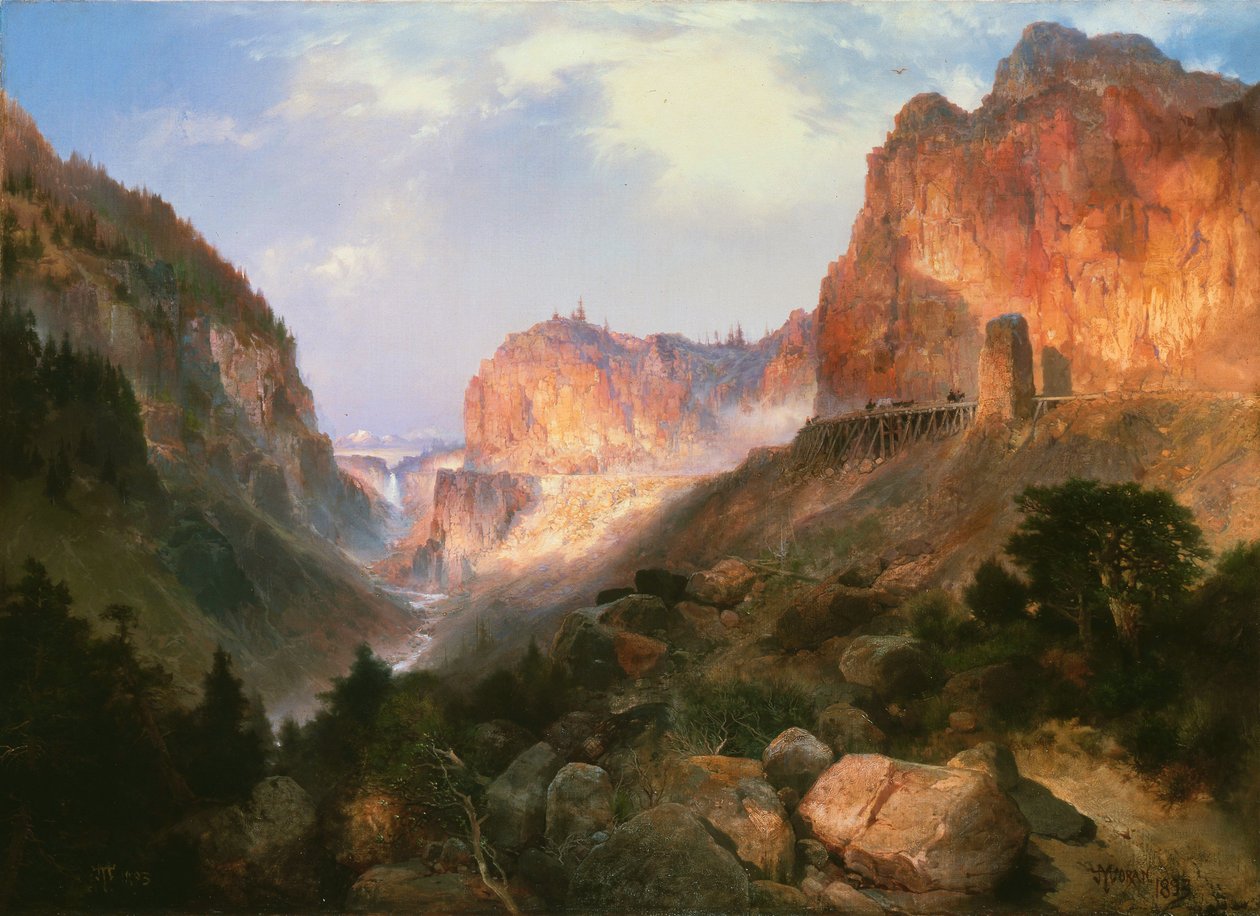 Golden Gate, Yellowstone Ulusal Parkı by Thomas Moran
