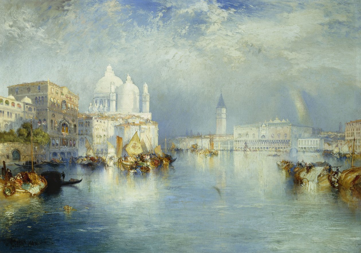 Büyük Kanal, Venedik, 1903 by Thomas Moran