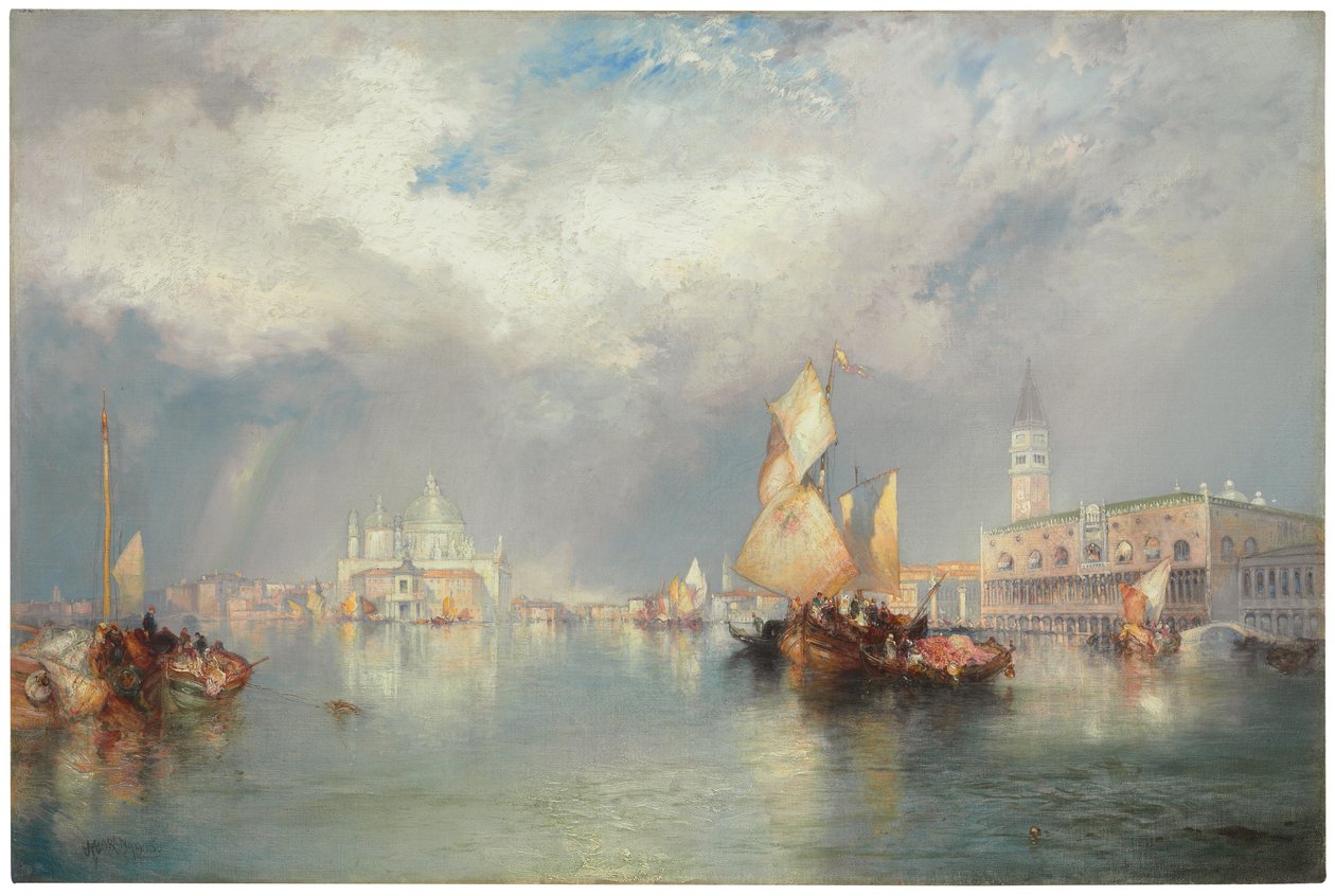 Büyük Kanal, Venedik, 1905 by Thomas Moran