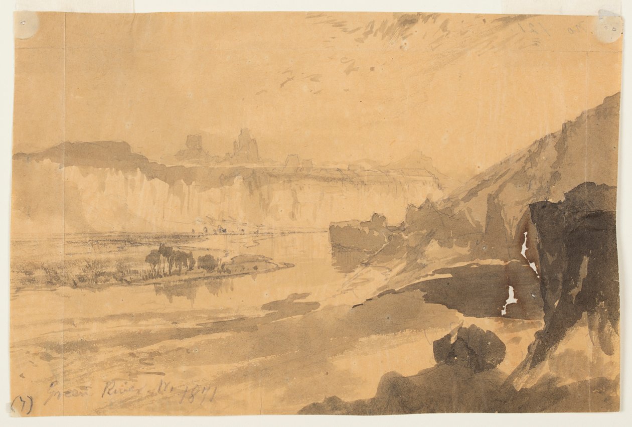 Yeşil Nehir, Wyoming by Thomas Moran