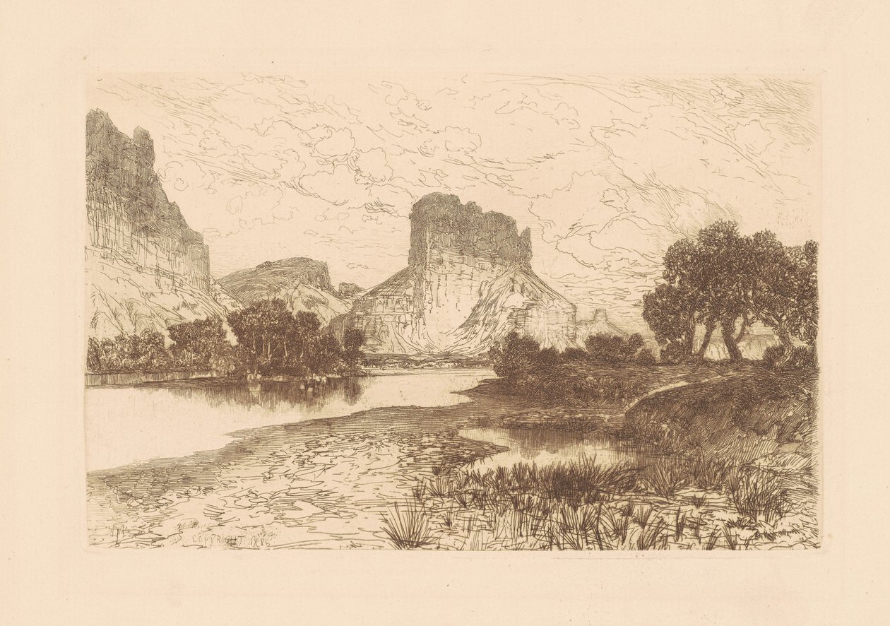 Green River, Wyoming Bölgesi by Thomas Moran