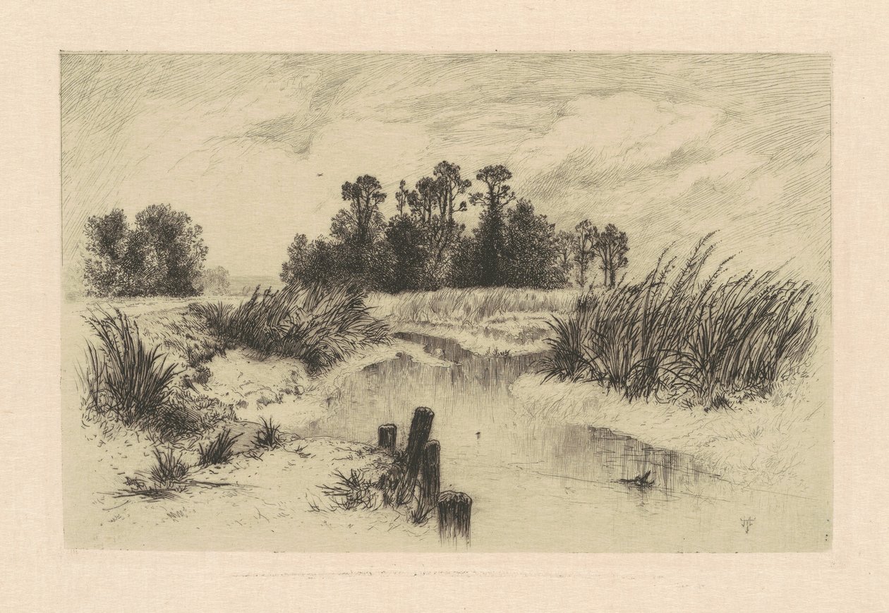 Newark Çayırlarında by Thomas Moran
