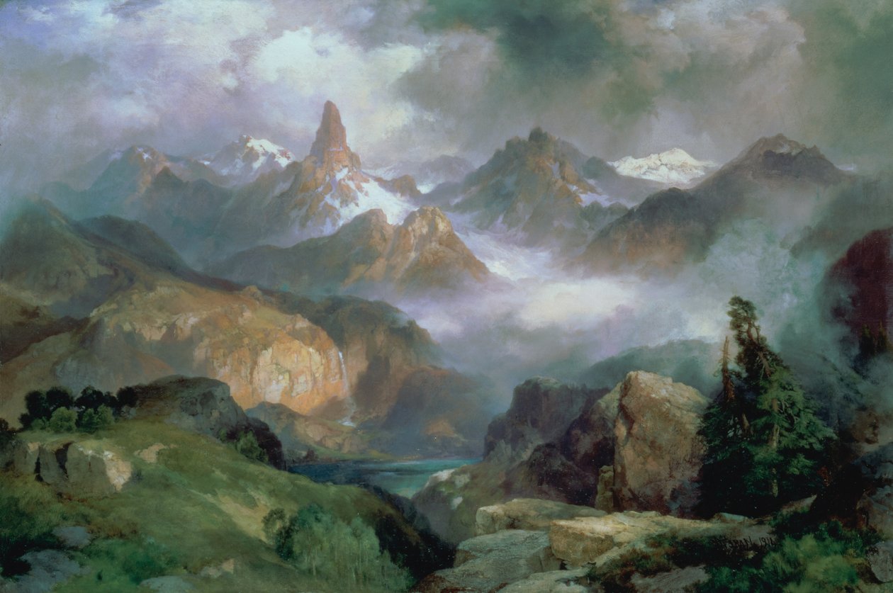 Index Peak, Yellowstone Ulusal Parkı by Thomas Moran