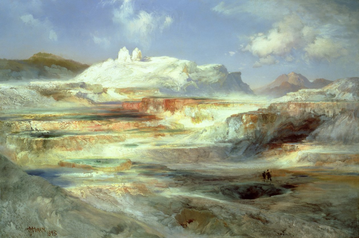 Jüpiter Terası, Yellowstone by Thomas Moran