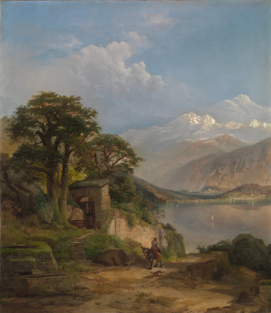Como Gölü, 1867 by Thomas Moran