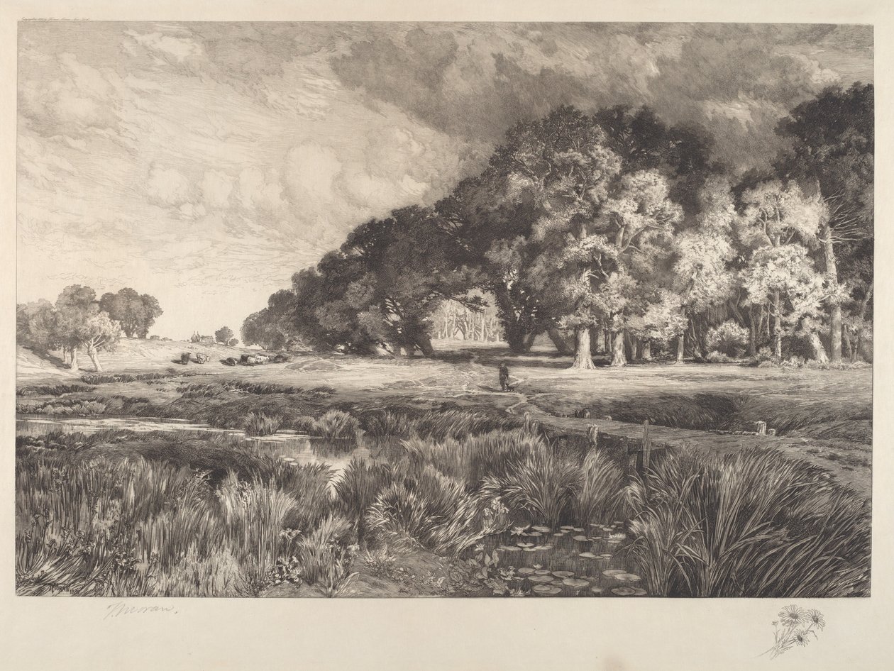 Long Island Manzarası by Thomas Moran