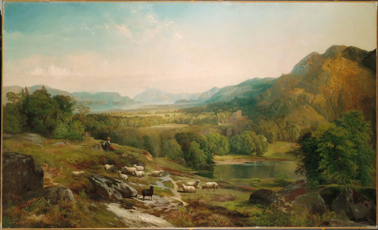 Sürüye Bakmak, c.1867 by Thomas Moran
