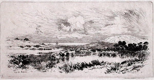 Montauk Göletleri, Long Island by Thomas Moran
