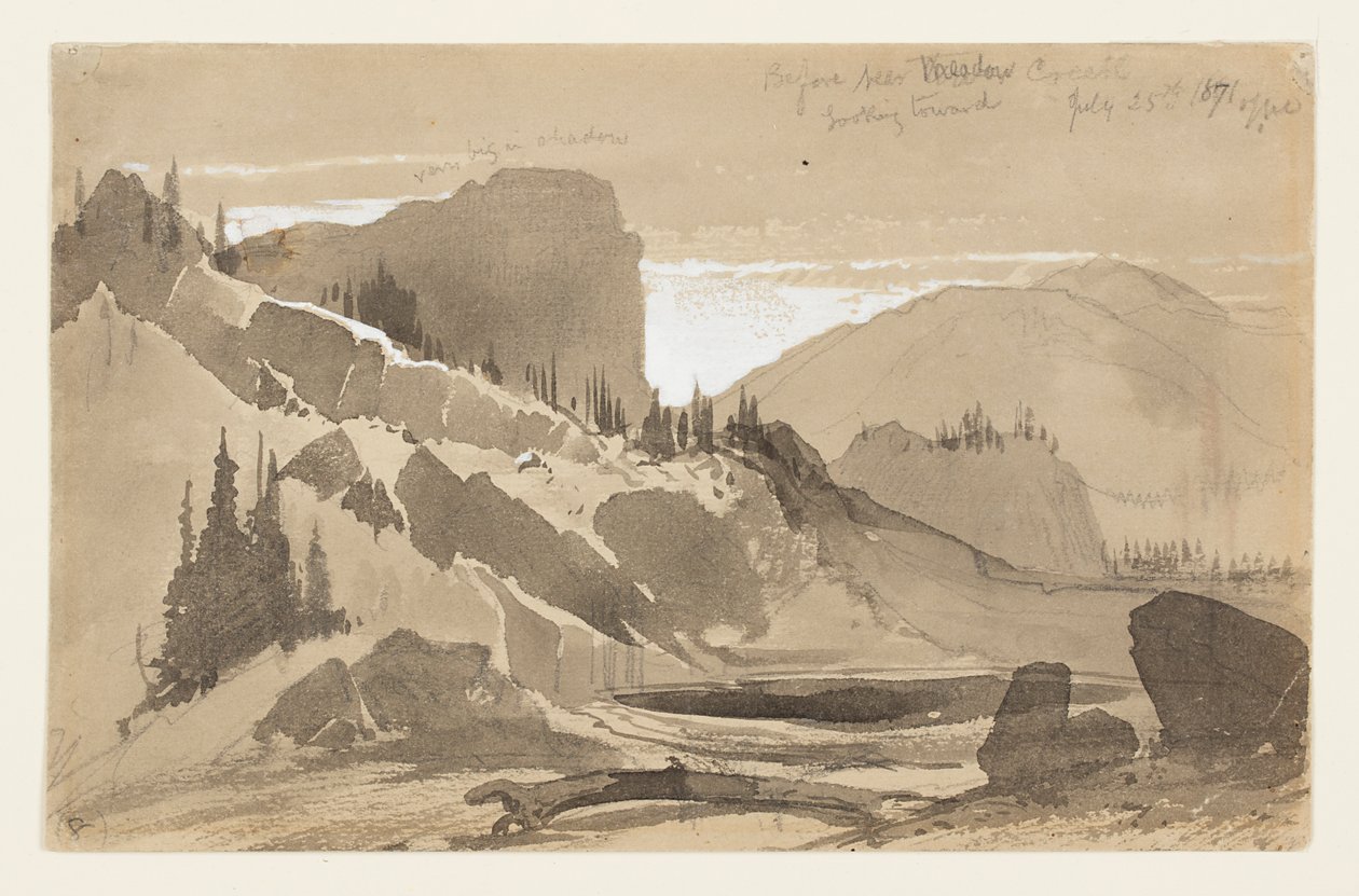 Meadow Creek, Utah yakınlarında by Thomas Moran