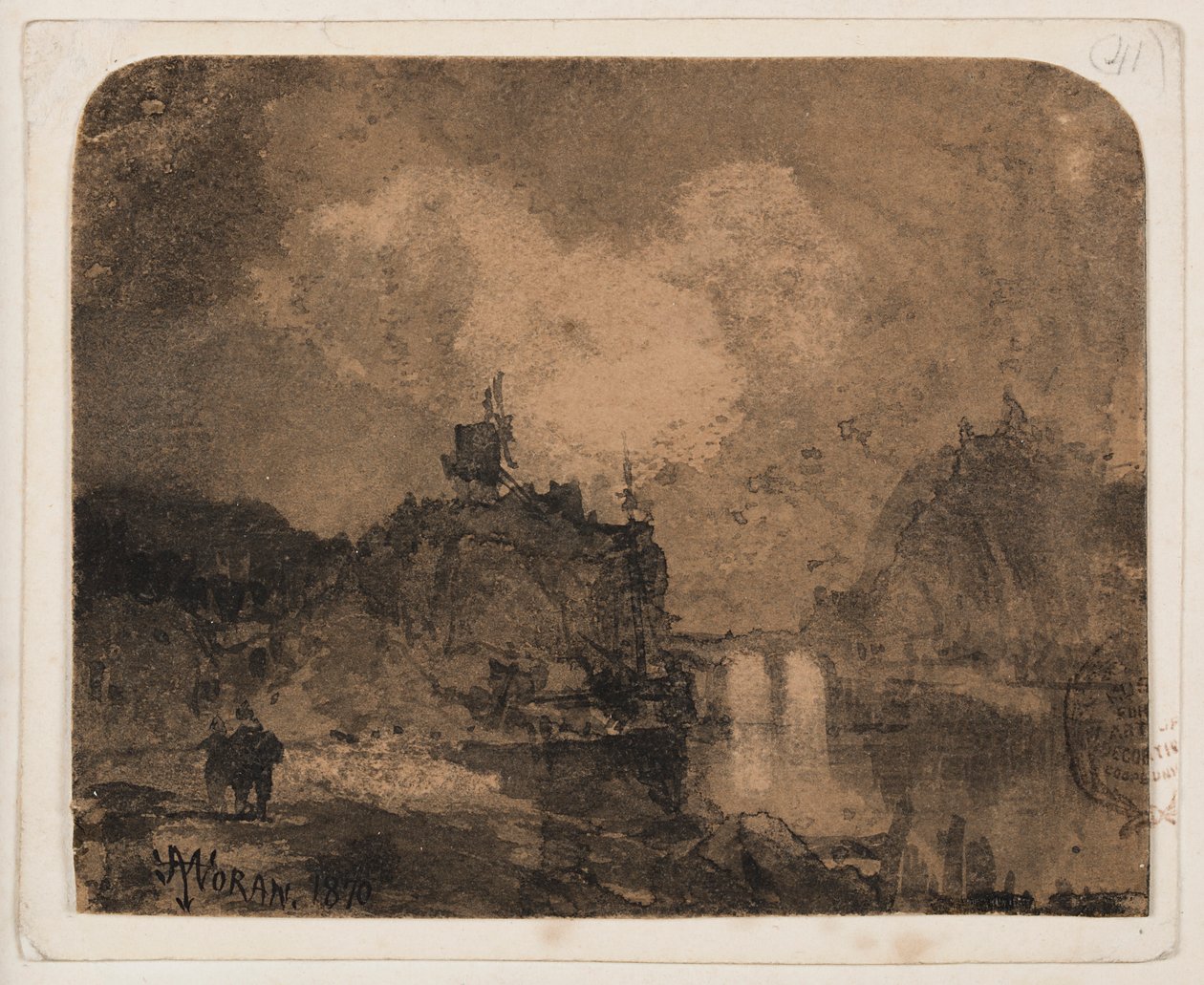 Nehir Sahnesi, Büyük Kanyon, Colorado by Thomas Moran