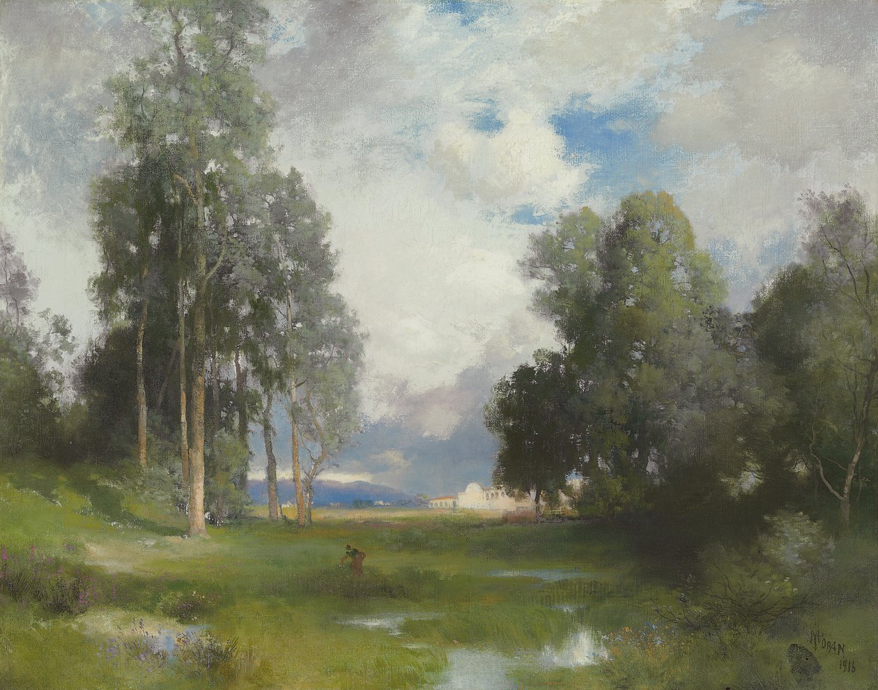 Santa Barbara Misyonu, 1916 by Thomas Moran