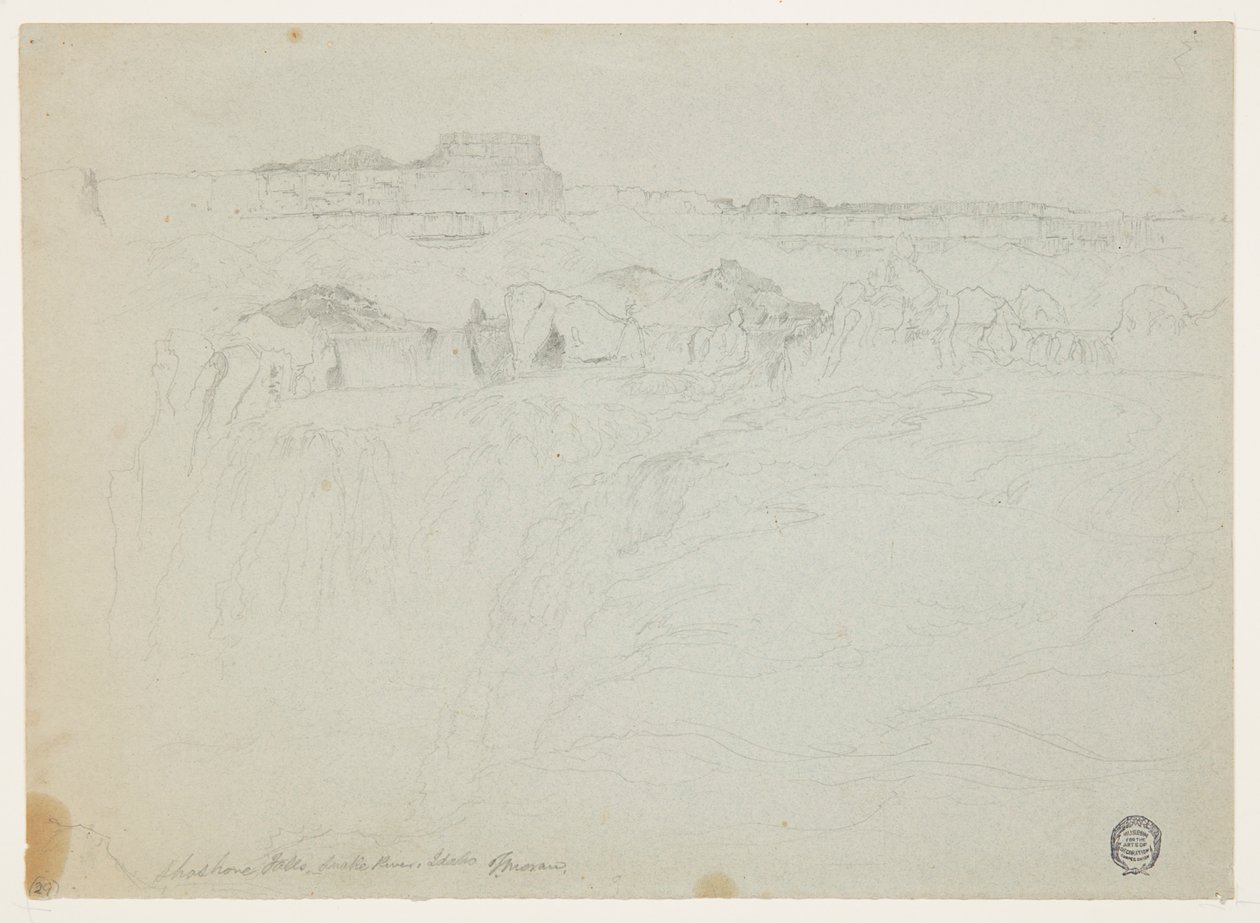 Shoshone Şelalesi, Snake River, Idaho by Thomas Moran