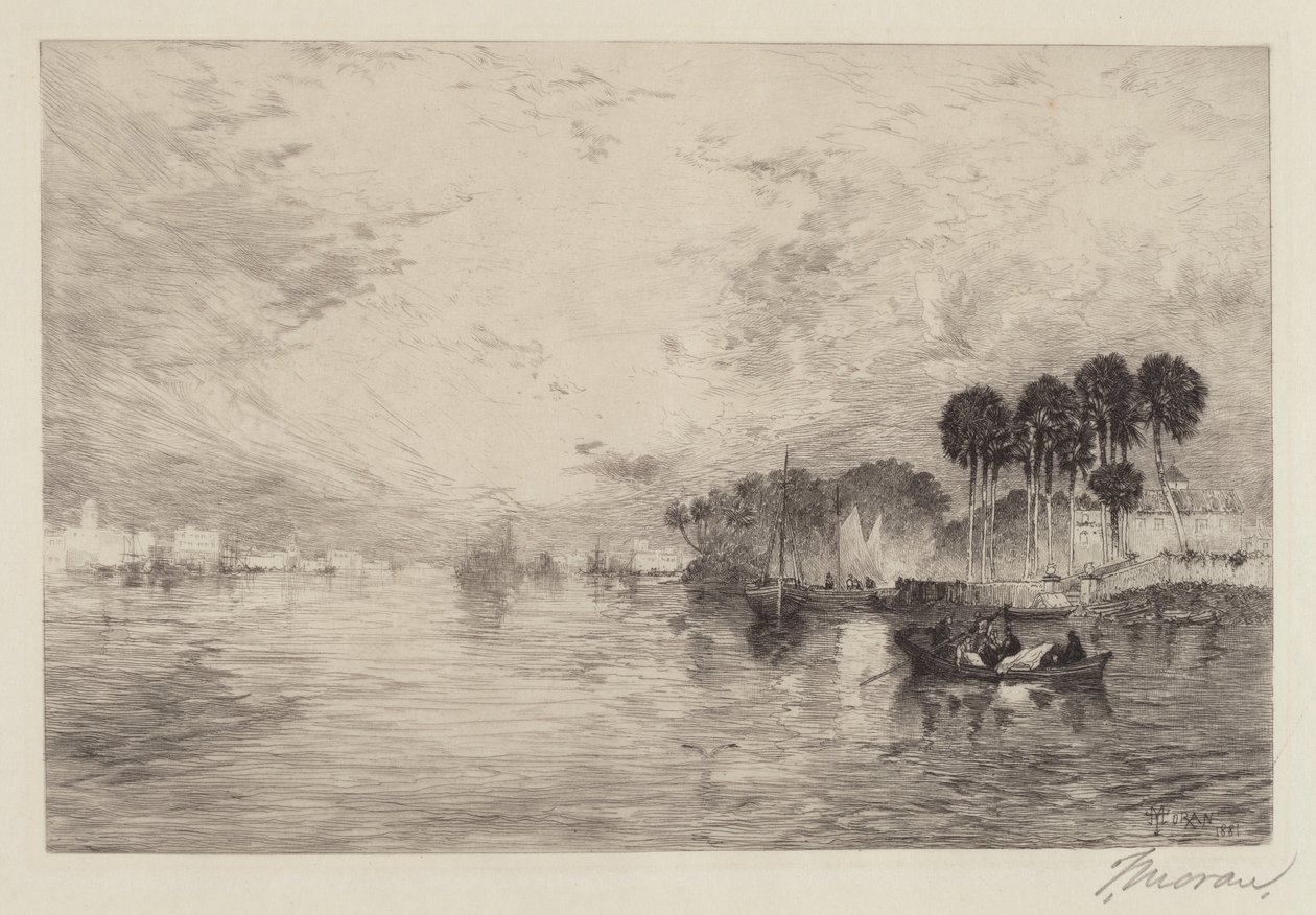 Aziz John Nehri, Florida by Thomas Moran