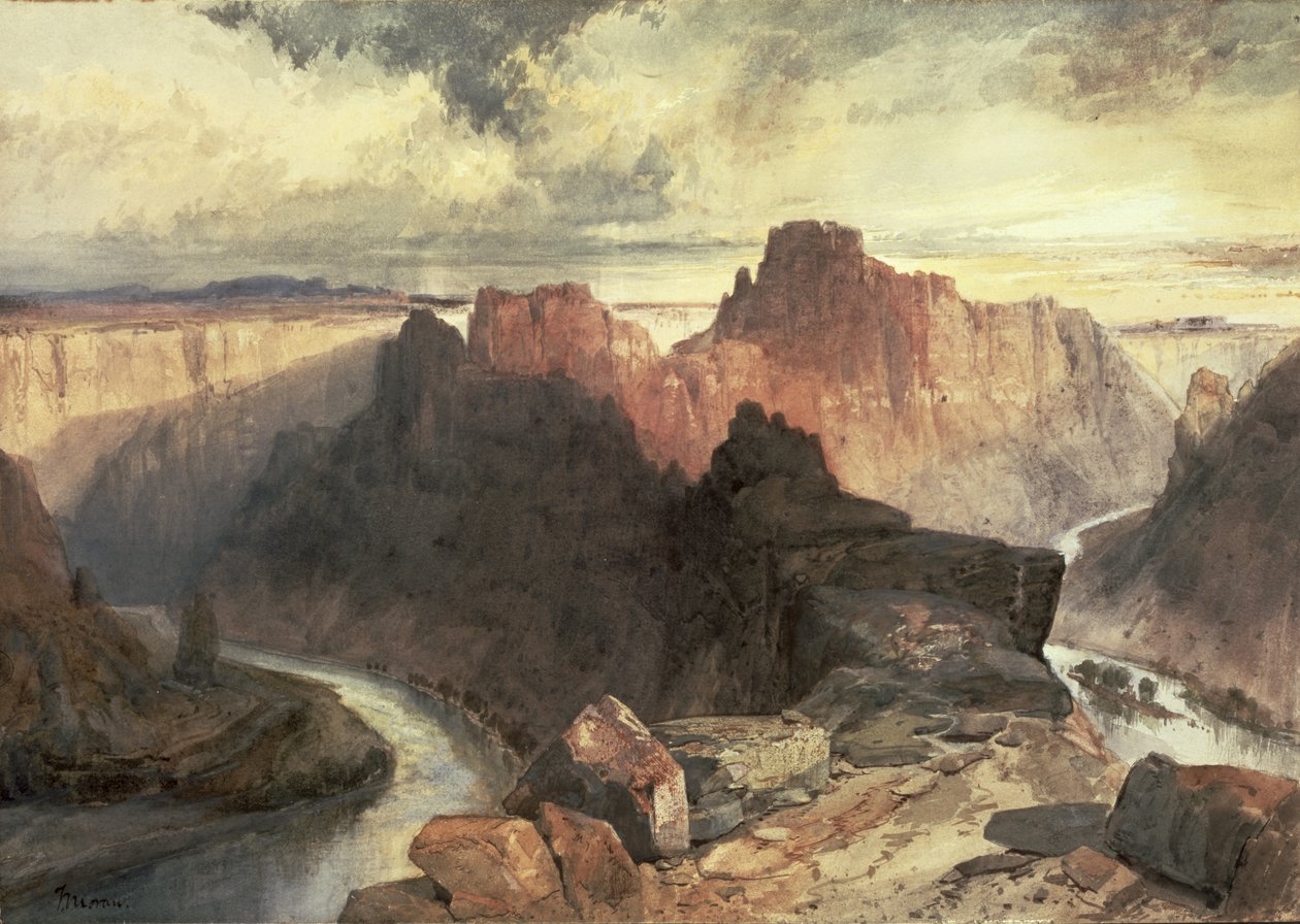 Yaz, Amfitiyatro, Colorado Nehri, Utah Bölgesi by Thomas Moran