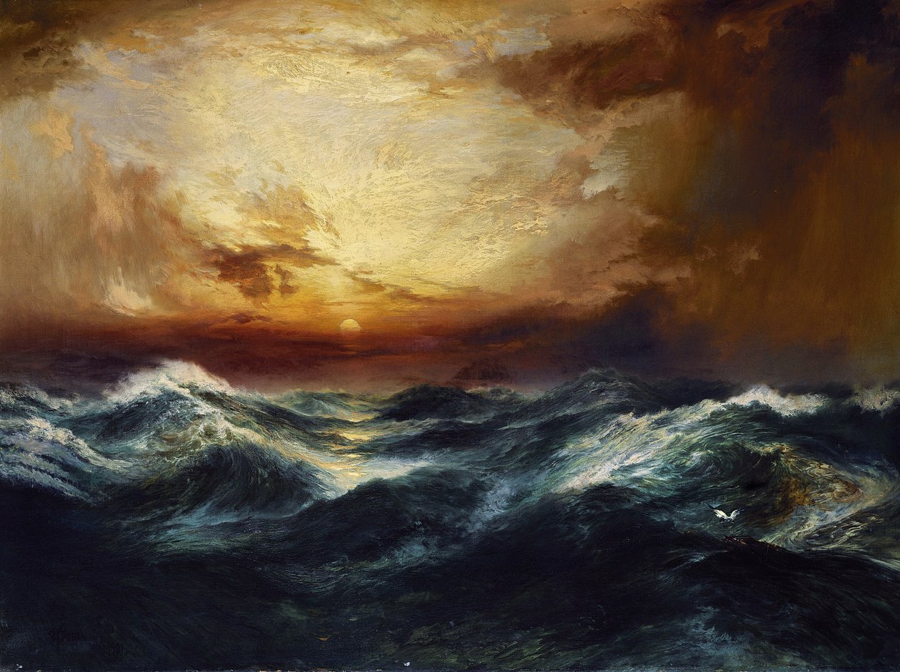 Fırtınadan Sonra Gün Batımı, 1901 by Thomas Moran
