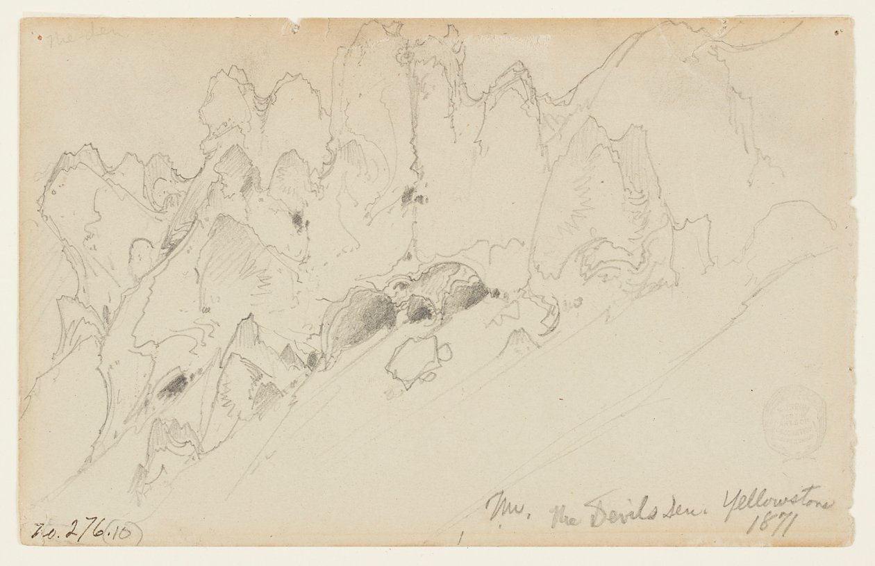 Şeytanın İni, Yellowstone by Thomas Moran