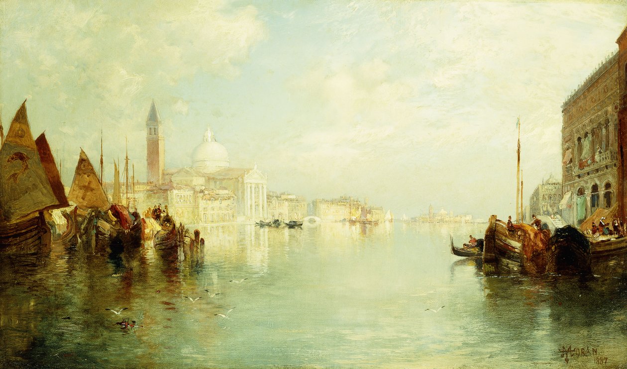 Büyük Kanal, 1887 by Thomas Moran