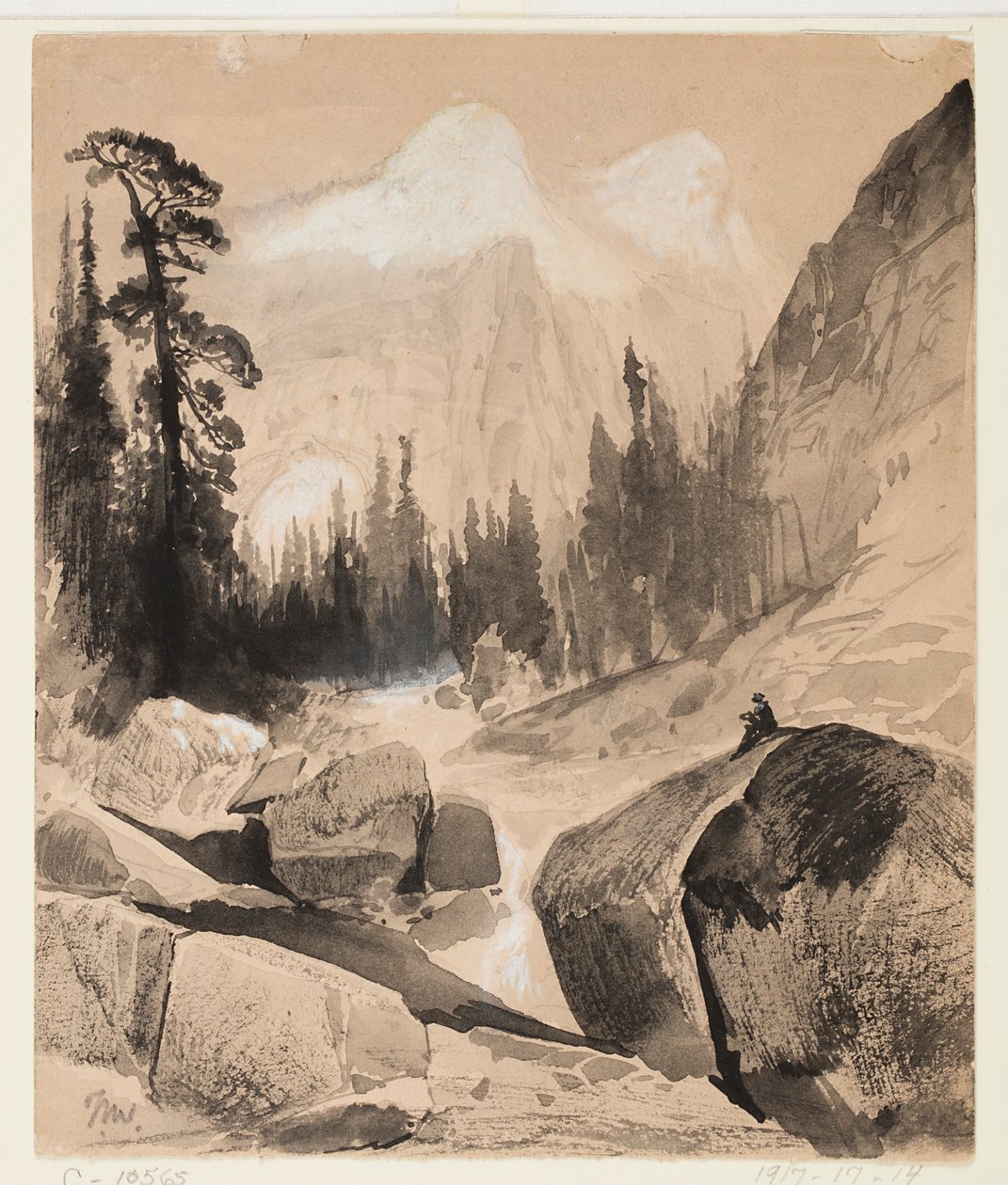 Kuzey Kubbesi, Yosemite, Kaliforniya by Thomas Moran