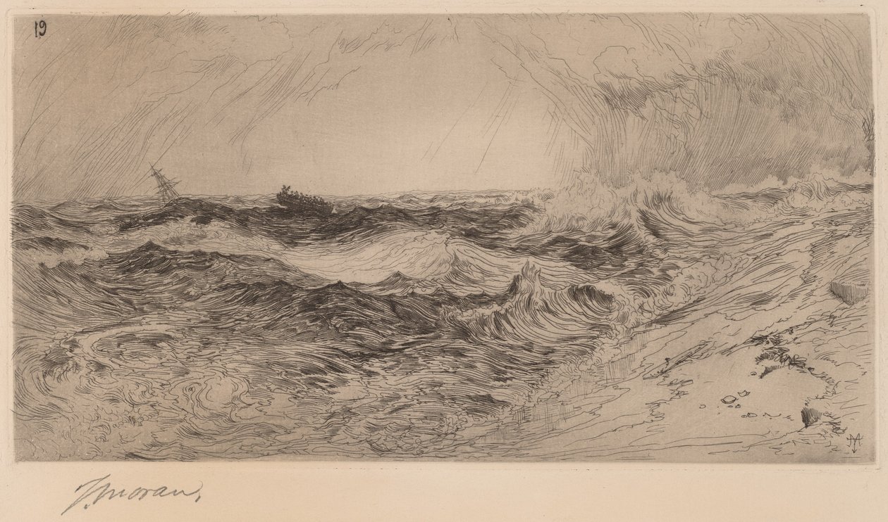 yankılanan deniz by Thomas Moran