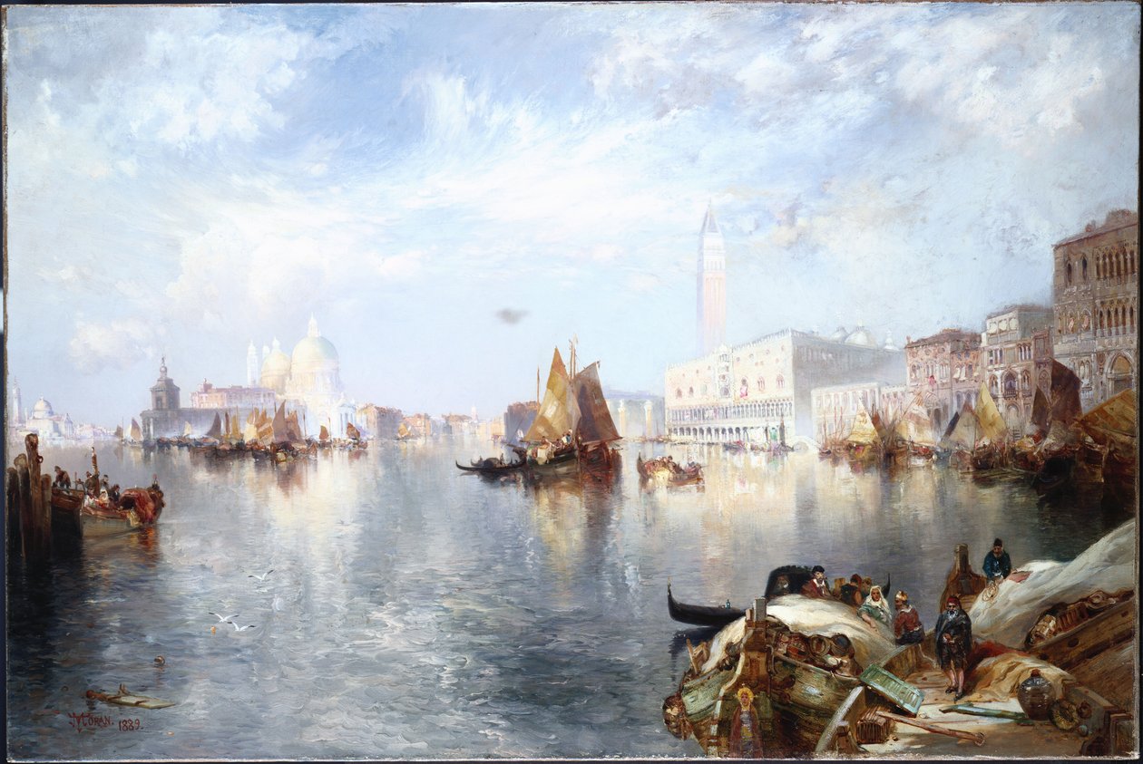 Venedik Büyük Kanalı, 1889 by Thomas Moran
