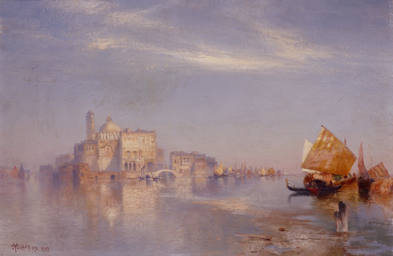 Venedik manzarası by Thomas Moran