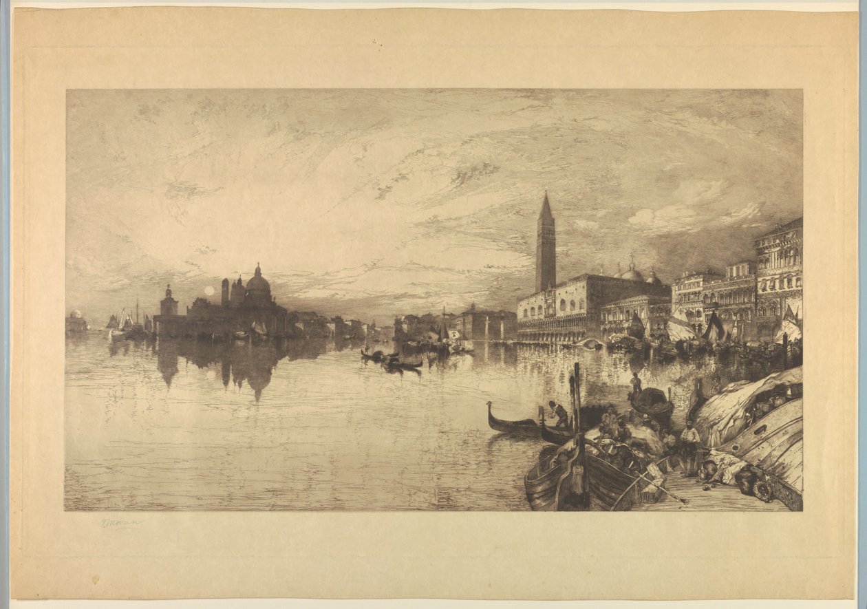 Büyük Kanal'dan Venedik'e bakış by Thomas Moran