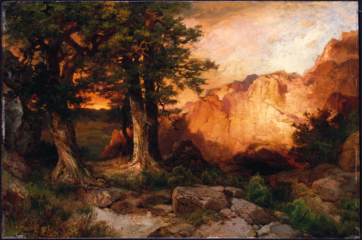 Batıda Gün Batımı, 1897 by Thomas Moran