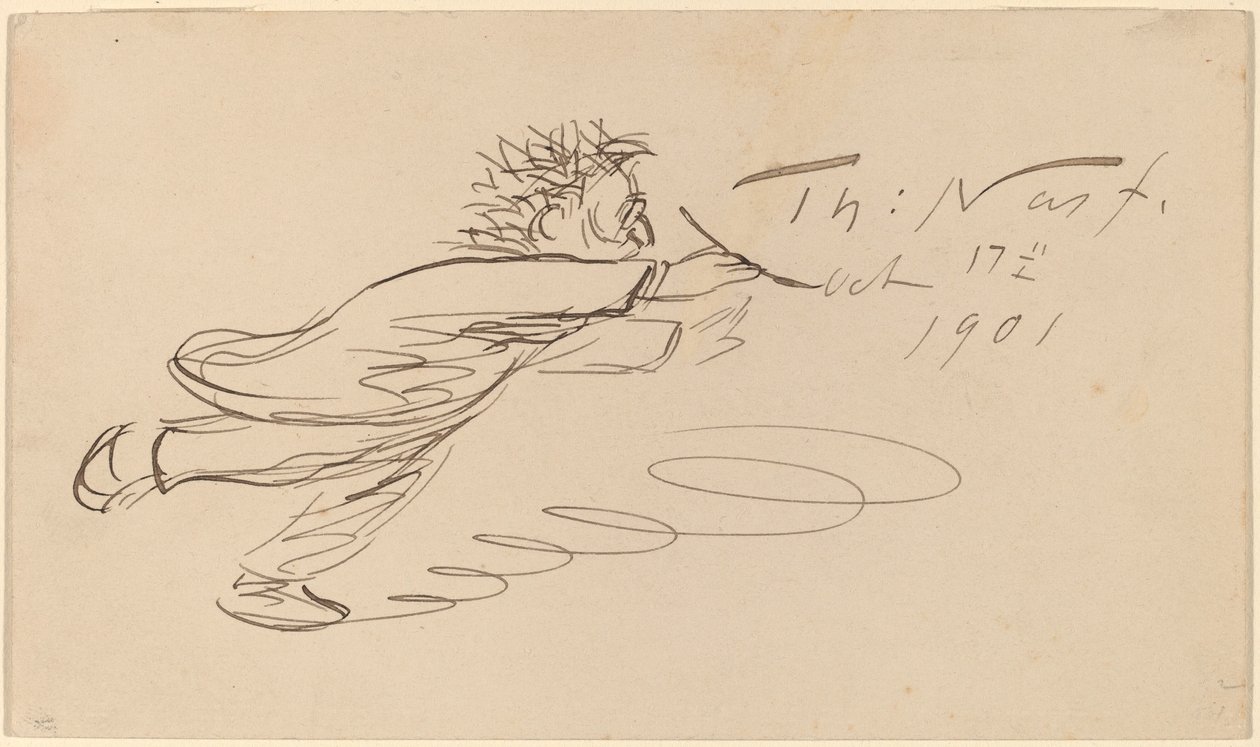 İmza, "TH. Nast, 17 Ekim 1901" by Thomas Nast