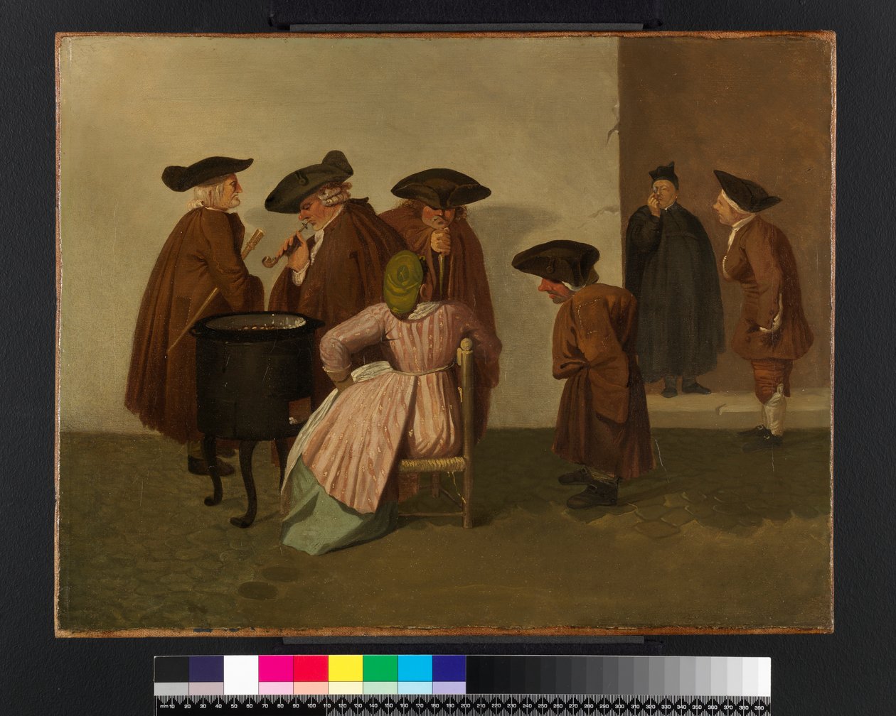 Bir İtalyan Kahvehanesinin İçi, c.1747-55 by Thomas Patch