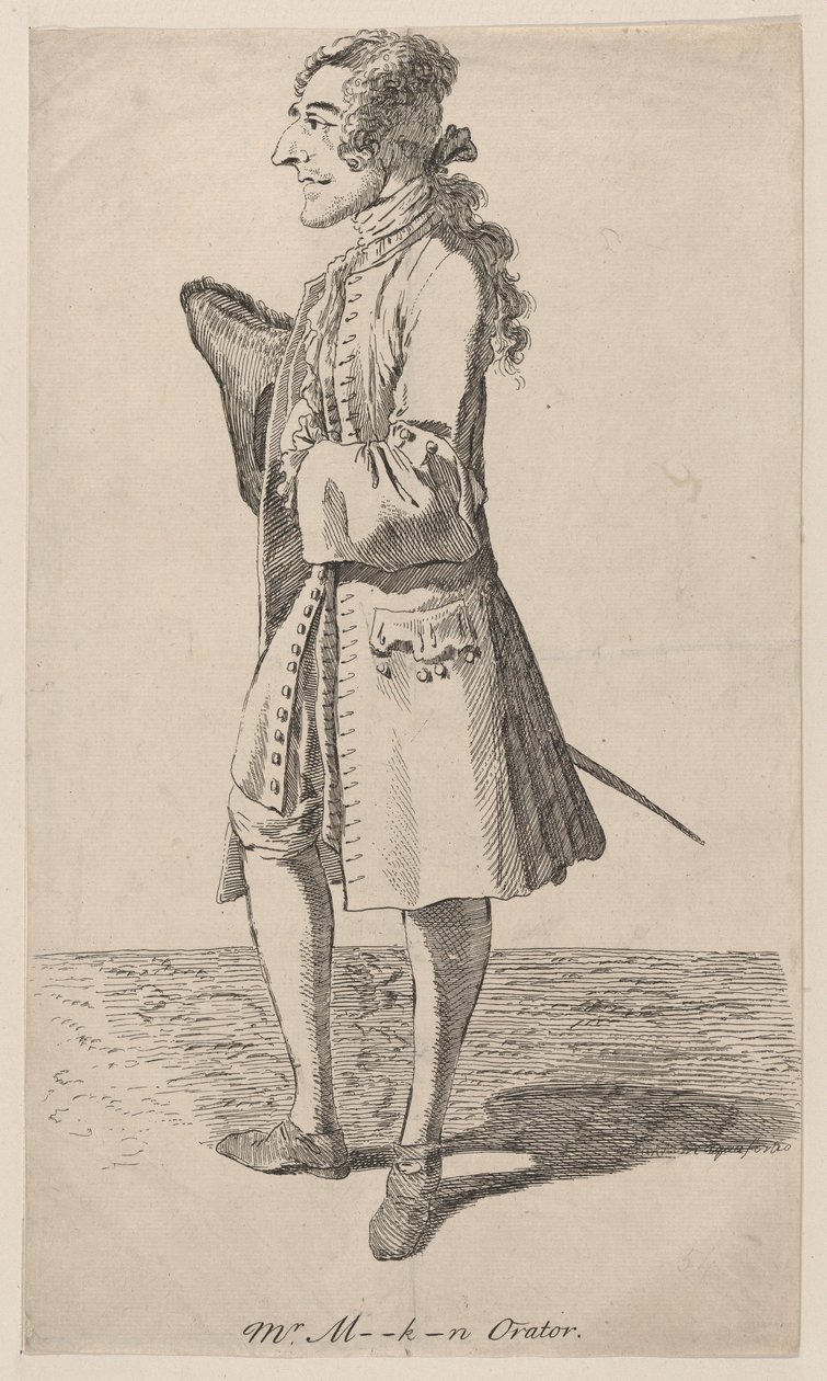 Macklin Hatip, 1750-80., 1750-80. by Thomas Patch
