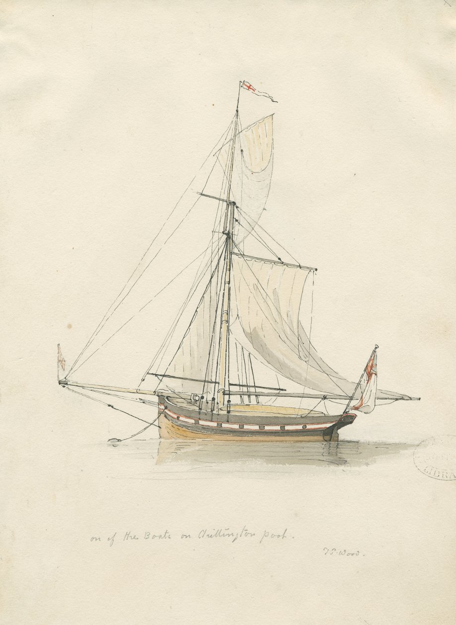 Chillington Park - Havuz: kalem ve sulu boya çizimi, nd [1837-1838] (çizim) by Thomas Peploe Wood