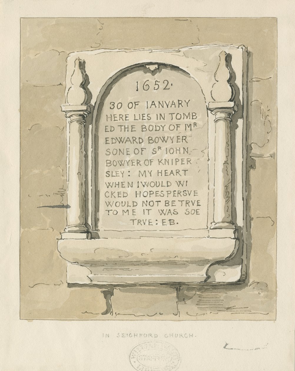 Seighford Kilisesi - Edward Bowyer
