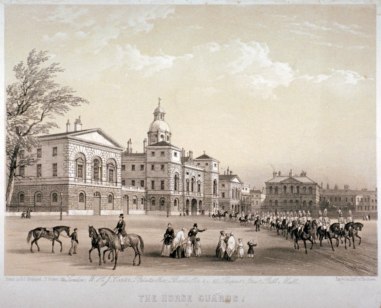 At Muhafızları, Westminster, Londra, 1851 by Thomas Picken