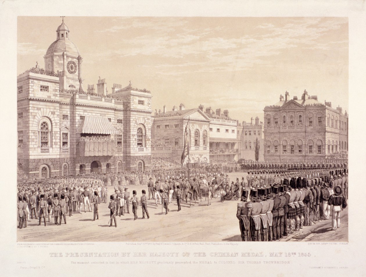 Kırım Madalyasının Kraliçe Victoria tarafından Albay Sir Thomas Trowbridge