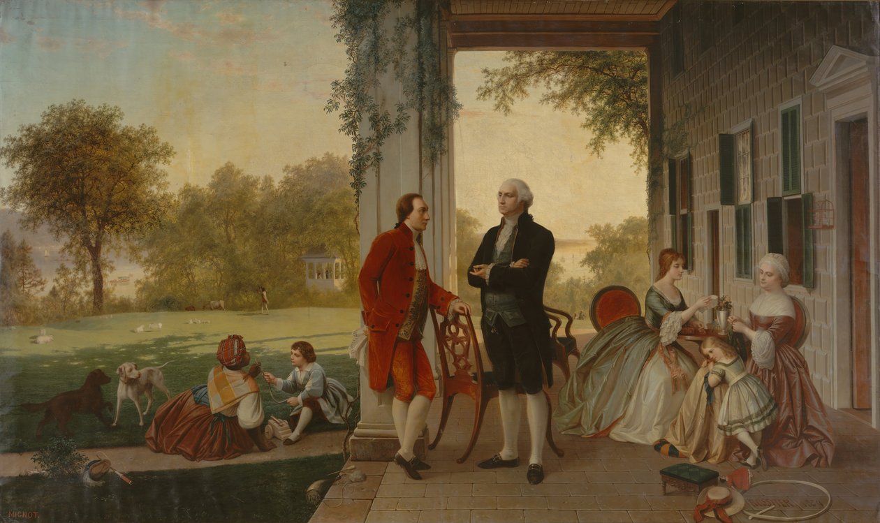 Washington ve Lafayette Mount Vernon
