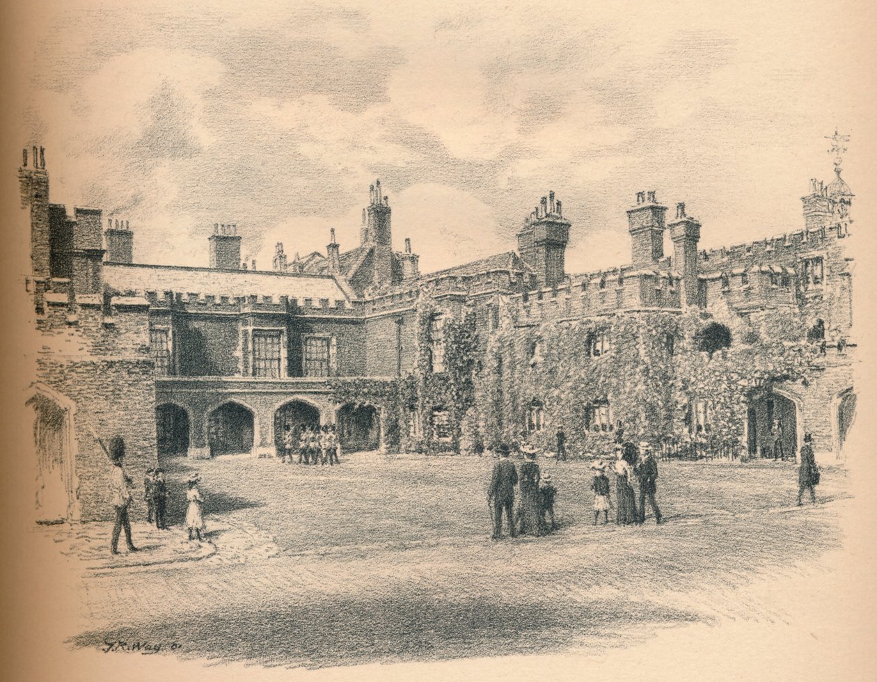 Manastır Mahkemesi, St James Sarayı, 1902 by Thomas Robert Way