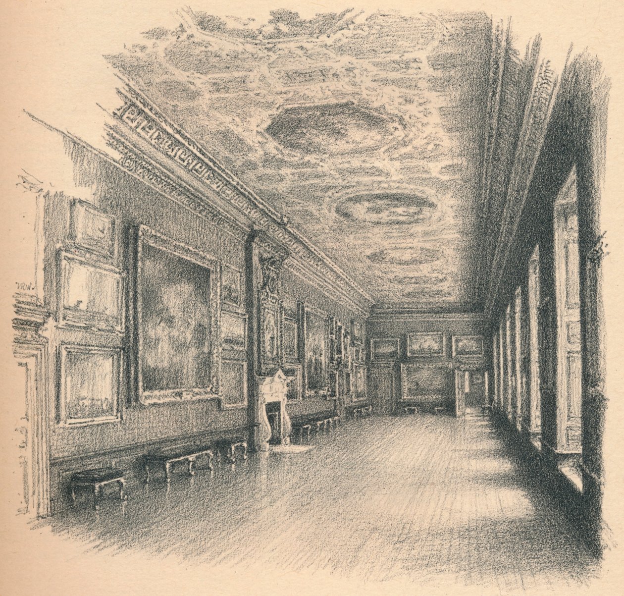 Kings Galerisi, Kensington Sarayı, 1902 by Thomas Robert Way