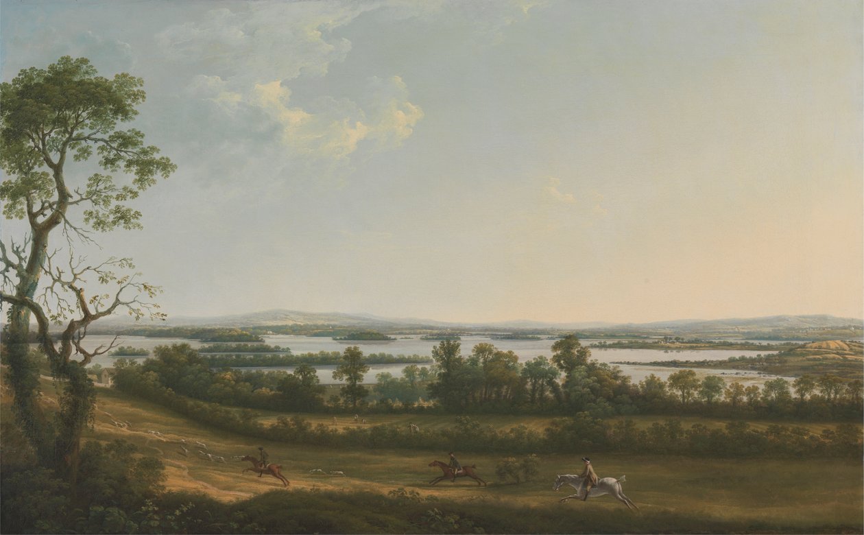 Knock Ninney'den Lough Erne, Bellisle uzakta, County Fermanagh, İrlanda by Thomas Roberts