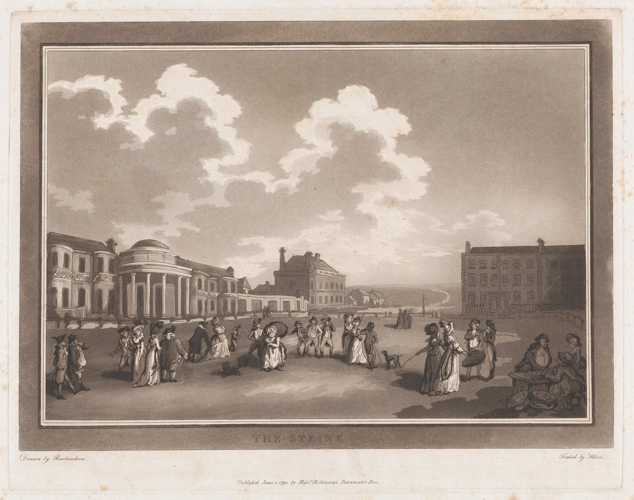 The Steine An Excursion to Brighthelmstone, 1 Haziran 1790., 1 Haziran 1790. Yaratıcılar: Thomas Rowlandson, Samuel Alken. by Thomas Rowlandson, Samuel Alken